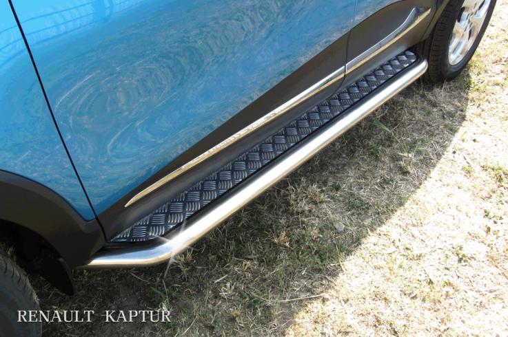 Защита переднего бампера на Renault Kaptur фото 1