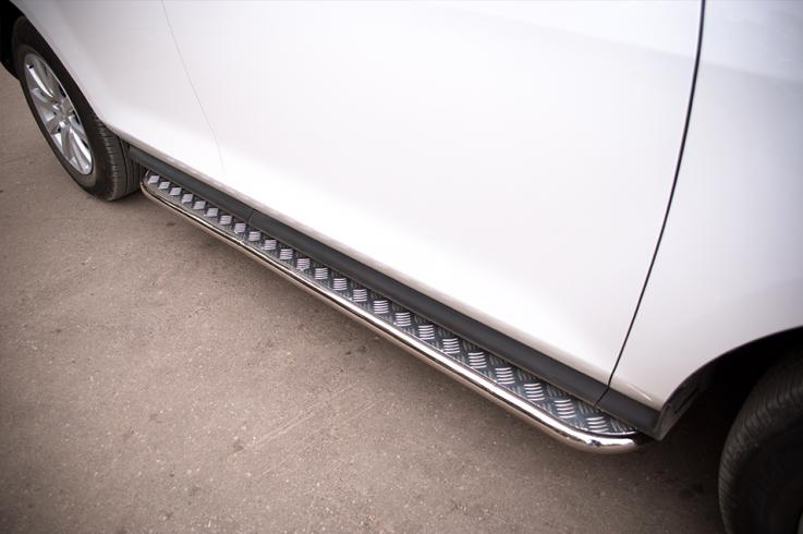 Пороги и боковые трубы на Mazda CX 7 фото 1