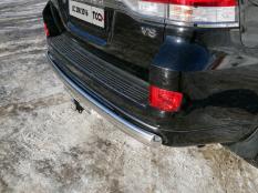 Защита заднего бампера на Toyota Land Cruiser 200 Executive фото 5
