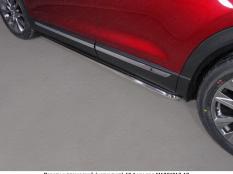 Пороги и боковые трубы на Mazda CX 9 фото 3