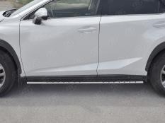 Пороги и боковые трубы на Lexus NX 200 фото 6