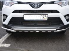 Защита переднего бампера на Toyota RAV4 фото 3