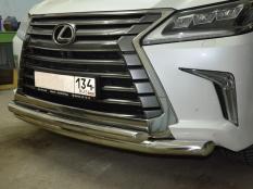 Защита переднего бампера на Lexus LX570-LX450D фото 7