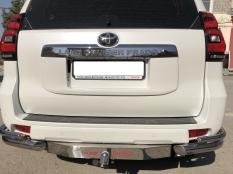 Защита заднего бампера на Toyota Land Cruiser Prado 150 фото 3