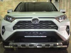Защита переднего бампера на Toyota RAV4 фото 5