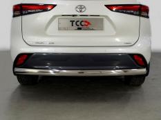 Защита заднего бампера на Toyota Highlander фото 6