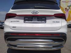 Защита заднего бампера на Hyundai Santa Fe фото 5