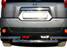 Защита заднего бампера на Nissan X-Trail фото 5
