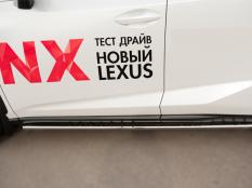 Пороги и боковые трубы на Lexus NX 200 фото 7