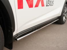 Пороги и боковые трубы на Lexus NX 300 H фото 6