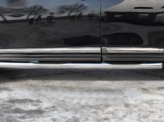 Пороги и боковые трубы на Nissan Pathfinder фото 7