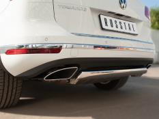 Защита заднего бампера на Volkswagen Touareg фото 5