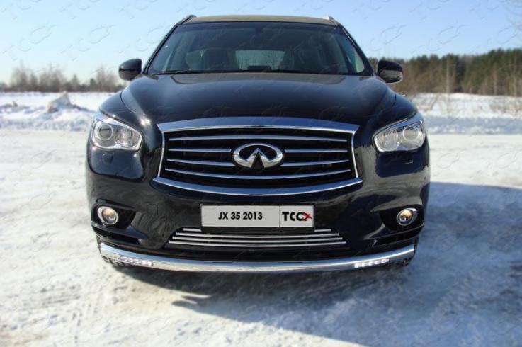 Защита переднего бампера на Infiniti QX60 (JX35) фото 1