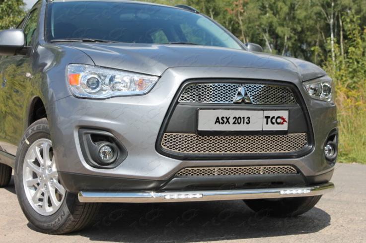 Защита переднего бампера на Mitsubishi ASX фото 1