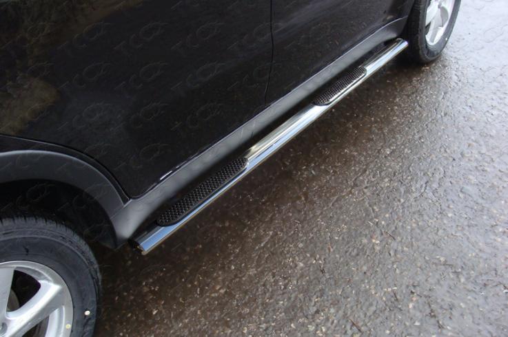 Пороги и боковые трубы на SsangYong Actyon фото 1