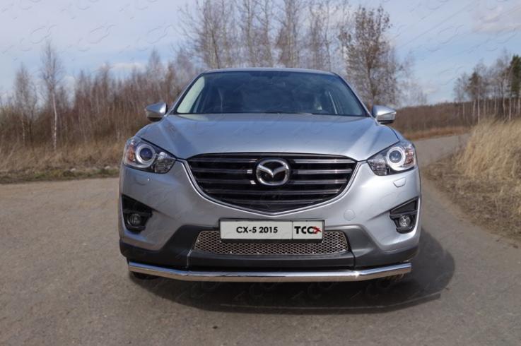 Защита переднего бампера на Mazda CX-5 фото 1