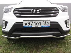Защита переднего бампера на Hyundai Creta фото 4