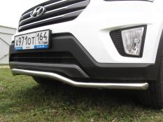 Защита переднего бампера на Hyundai Creta фото 5