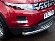 Защита переднего бампера на Land Rover Range Rover Evoque фото 4