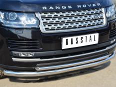 Защита переднего бампера на Land Rover Range Rover Vogue фото 7