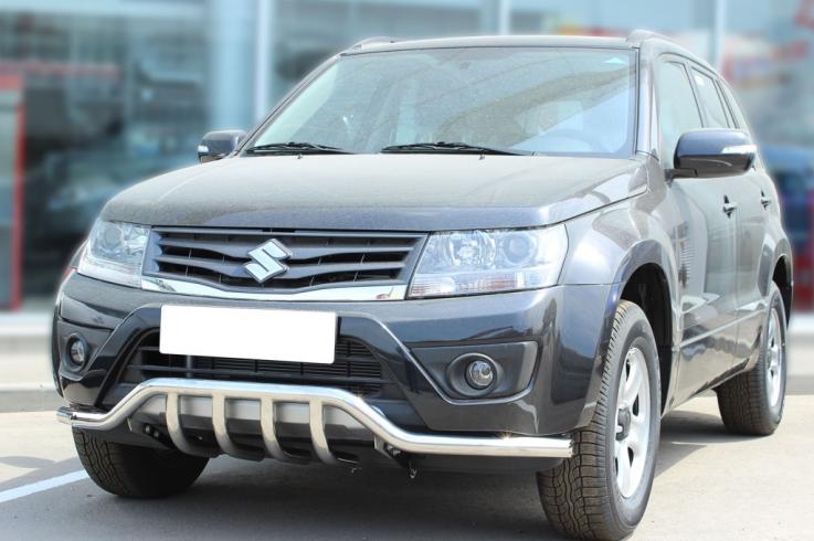 Защита переднего бампера на Suzuki Grand Vitara фото 1