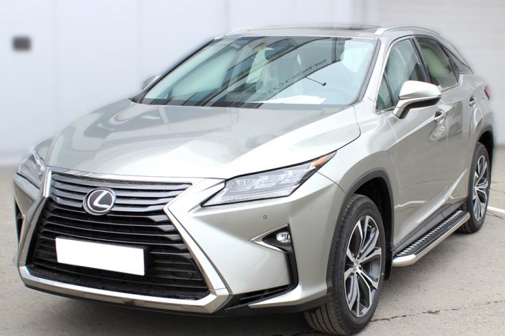 Пороги и боковые трубы на Lexus RX350 RX270 RX200T фото 1