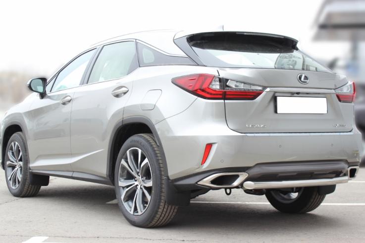 Защита заднего бампера на Lexus RX350 RX270 RX200T фото 1