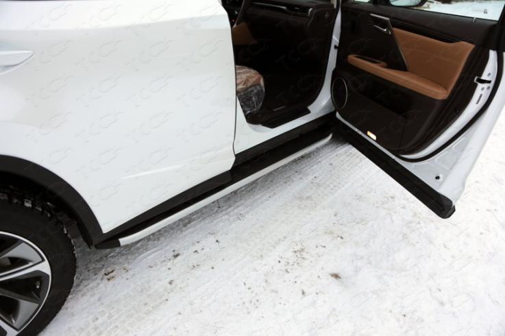 Пороги и боковые трубы на Lexus RX350 RX270 RX200T фото 1