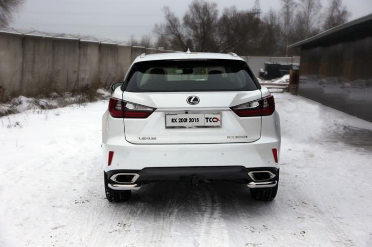 Защита заднего бампера на Lexus RX350 RX270 RX200T фото 1