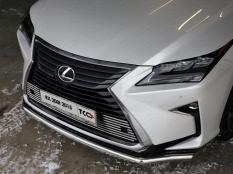 Защита переднего бампера на Lexus RX350 RX270 RX200T фото 5