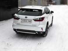 Защита заднего бампера на Lexus RX350 RX270 RX200T фото 3