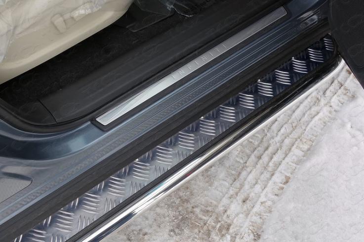 Пороги и боковые трубы на Infiniti QX60 (JX35) фото 1