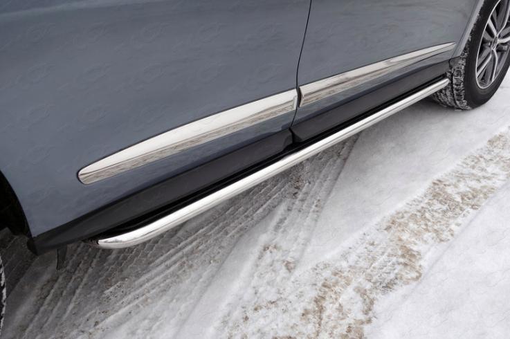 Пороги и боковые трубы на Infiniti QX60 (JX35) фото 1