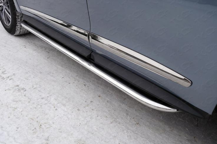 Пороги и боковые трубы на Infiniti QX60 (JX35) фото 1