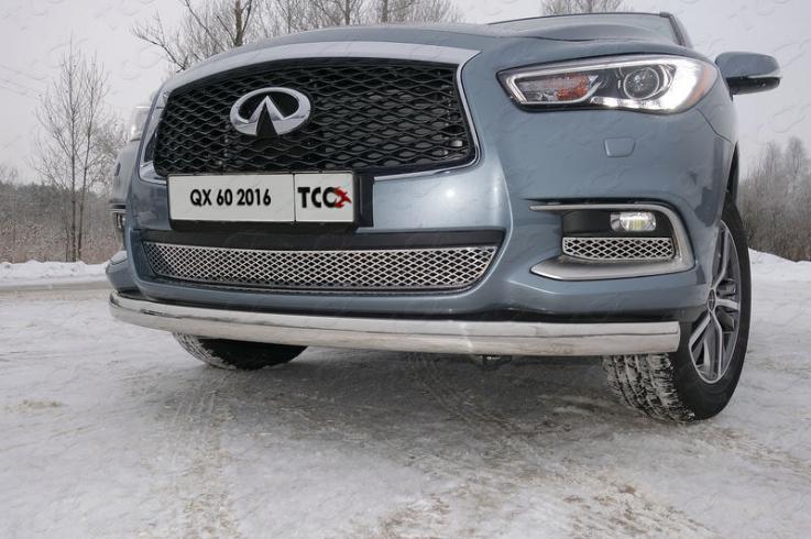 Защита переднего бампера на Infiniti QX60 (JX35) фото 1