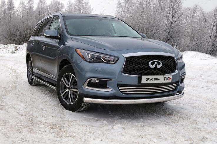 Защита переднего бампера на Infiniti QX60 (JX35) фото 1