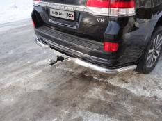 Защита заднего бампера на Toyota Land Cruiser 200 Executive фото 4