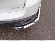 Защита заднего бампера на Toyota Highlander фото 5