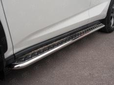Пороги и боковые трубы на Lexus NX 200 фото 5