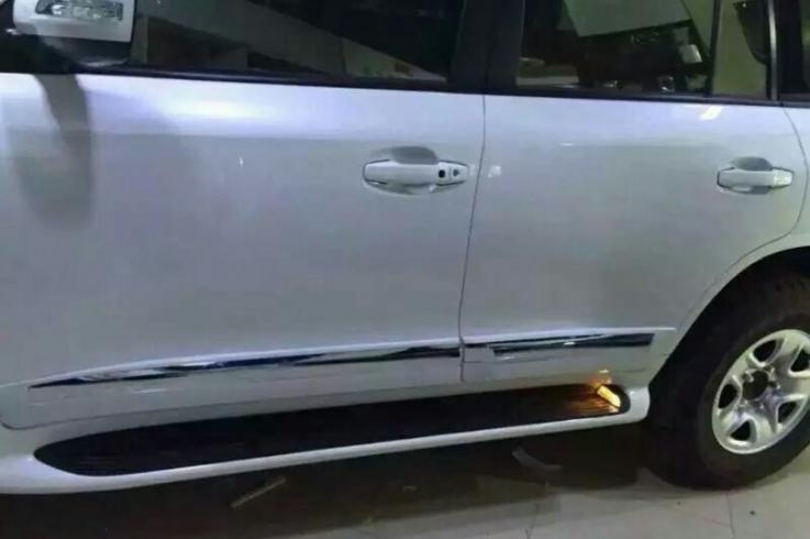 Пороги и боковые трубы на Lexus LX570-LX450D фото 1