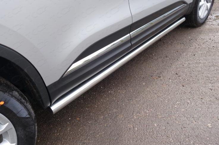 Пороги и боковые трубы на Renault Koleos фото 1