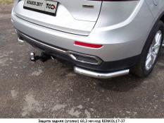 Защита заднего бампера на Renault Koleos фото 5