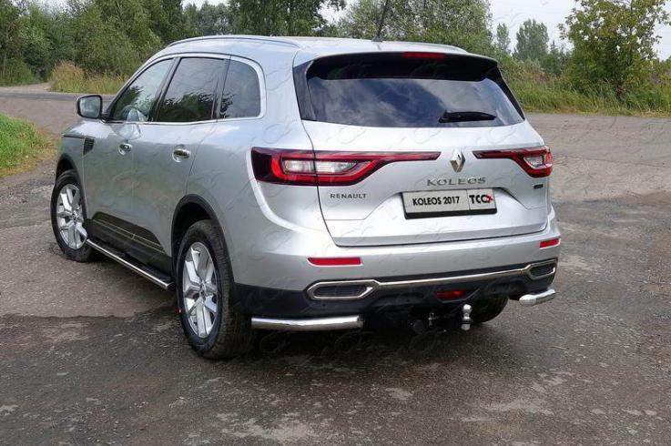 Защита заднего бампера на Renault Koleos фото 1