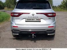 Защита заднего бампера на Renault Koleos фото 4