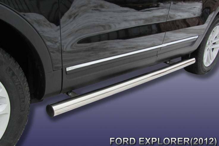 Пороги и боковые трубы на Ford Explorer фото 1