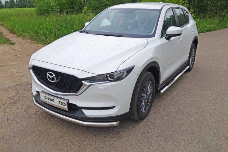 Защита переднего бампера на Mazda CX-5 фото 1