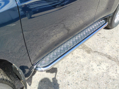 Пороги и боковые трубы на Toyota Land Cruiser Prado 150 фото 26