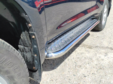 Пороги и боковые трубы на Toyota Land Cruiser Prado 150 фото 39