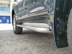 Пороги и боковые трубы на Toyota Land Cruiser Prado 150 фото 44