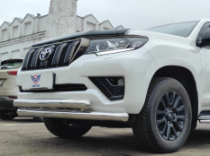 Защита переднего бампера на Toyota Land Cruiser Prado 150 фото 17